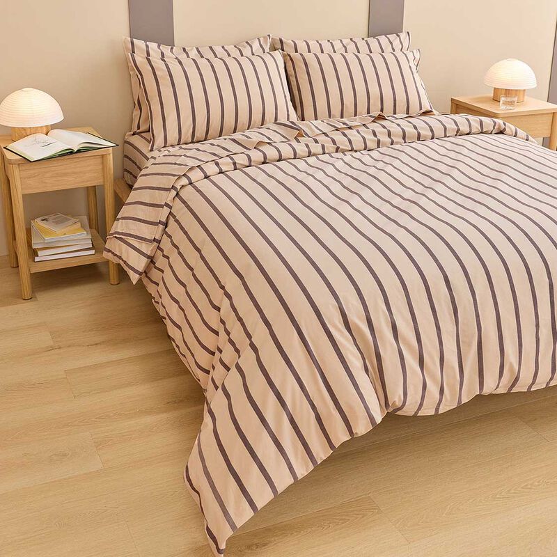 HOMMEY. Pillowcase Pair Raisin Brown image number 1